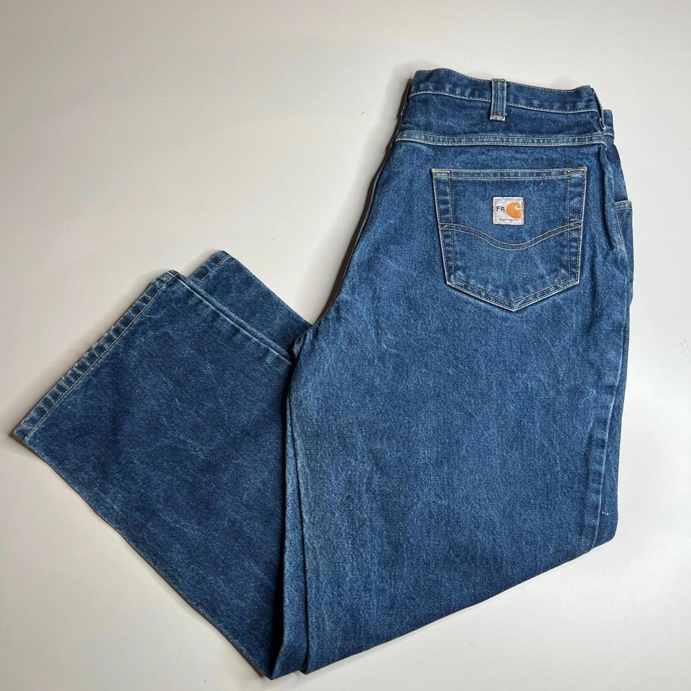 Carhartt FR Jeans Flame Resistant Denim Pants 36x28 CAT 2 NFPA 2112 FRB13